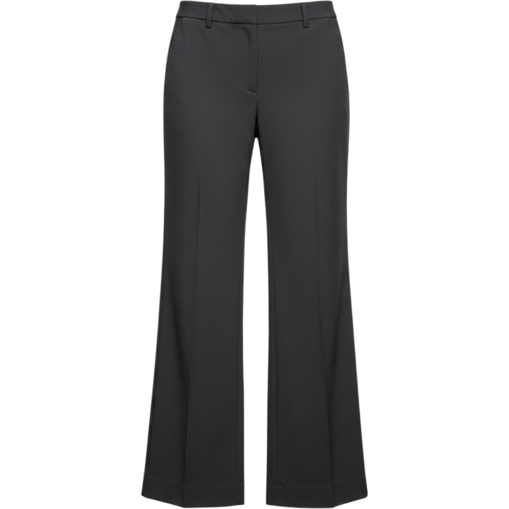 Old Navy Essential Stretch Wide Leg Trousers Black Size 8 Regular Office Pants